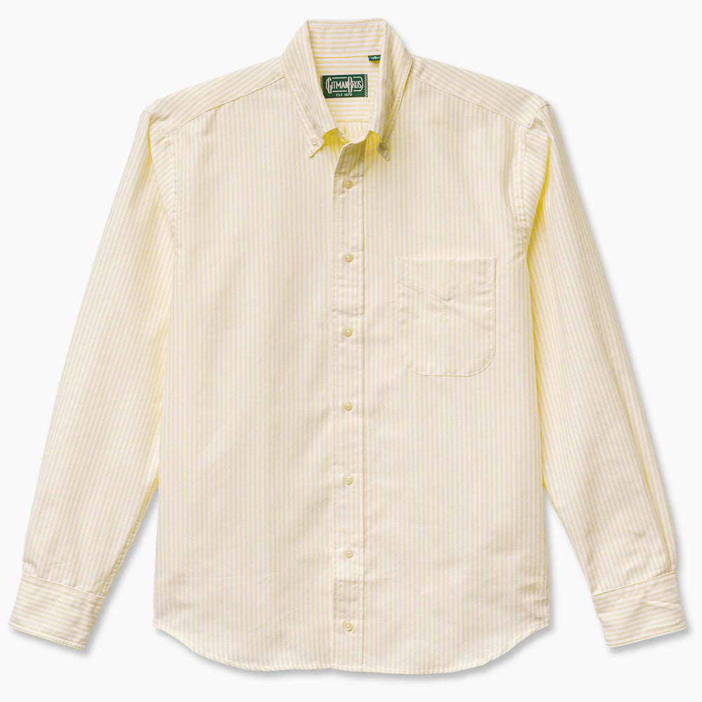 Gitman Bros. Yellow Stripe Spring Oxford Weekend Shirt