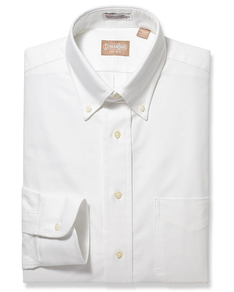 Gitman Bros. Button Down Oxford White Dress Shirt