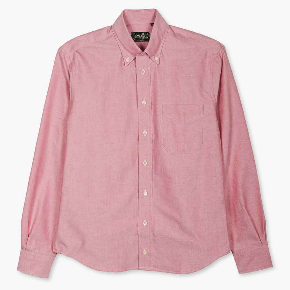 Gitman Bros. Red Oxford Weekend Shirt